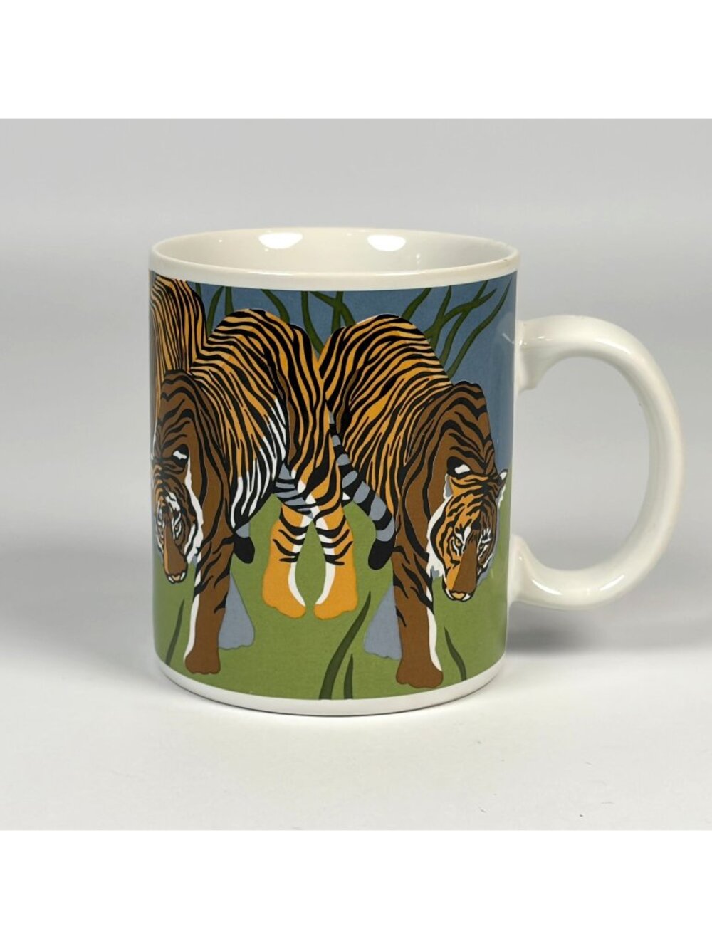 Vintage Otagiri 'Tiger Tiger' Coffee Mug T. Taylor Art Ceramic Made in Japan